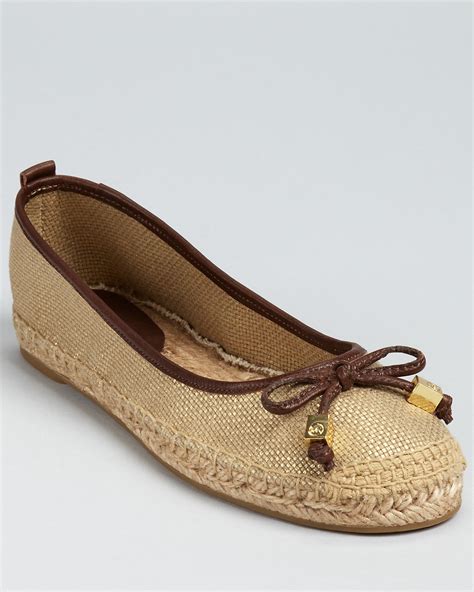 michael michael kors espadrilles meg flat|michael kors moccasin flats sale.